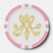 Lot De Jeton De Poker Marie Antoinette Monogram (Recto)
