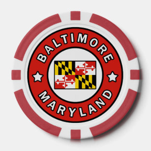 Lot De Jeton De Poker Maryland de Baltimore