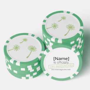 Lot De Jeton De Poker Mauvaise herbe arrive mignon cynique pissenlit Drô