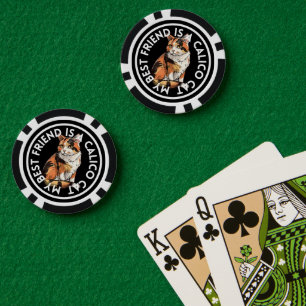 Lot De Jeton De Poker Meilleur ami Calico Cat