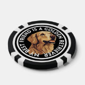 Lot De Jeton De Poker Meilleur ami Golden Retriever (Simple)