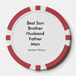 Lot De Jeton De Poker Meilleur homme fils mari papa citations ajouter no