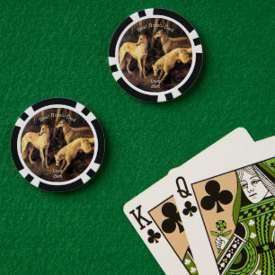 Lot De Jeton De Poker Meilleur Papa Borzoi Personnalisé