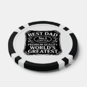 Lot De Jeton De Poker Meilleur papa jamais (Simple)