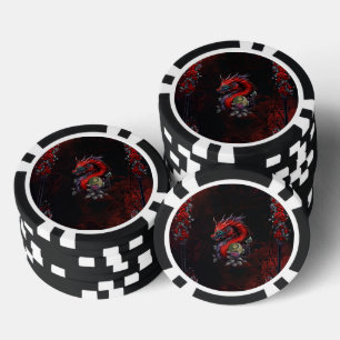 Lot De Jeton De Poker Merveilleux dragon chinois
