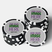 LOT DE JETON DE POKER MODÈLE DE TEXTE D'IMAGE ASH SIMPLE MODERNE (Empiler)