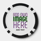 LOT DE JETON DE POKER MODÈLE DE TEXTE D'IMAGE BLANCHE SIMPLE MODERNE (Verso)