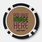 LOT DE JETON DE POKER MODÈLE DE TEXTE D'IMAGE BROWN SIMPLE MODERNE (Verso)