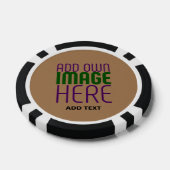 LOT DE JETON DE POKER MODÈLE DE TEXTE D'IMAGE BROWN SIMPLE MODERNE (Simple)