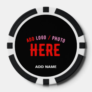 LOT DE JETON DE POKER MODERNE ET MODERNE PERSONNALISABLE NOIR VÉRIFIÉ