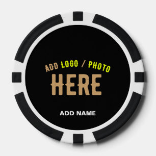LOT DE JETON DE POKER MODERNE ET MODERNE PERSONNALISABLE NOIR VÉRIFIÉ