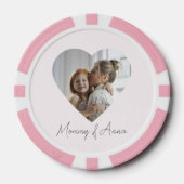 Lot De Jeton De Poker Mommy Custom Name & Photo Poker Chip (Recto)