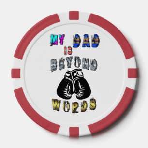 Lot De Jeton De Poker Mon Père Est Au-Delà Des Mots