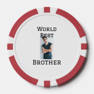 Lot De Jeton De Poker Monde meilleur frère ajouter nom texte sport texte