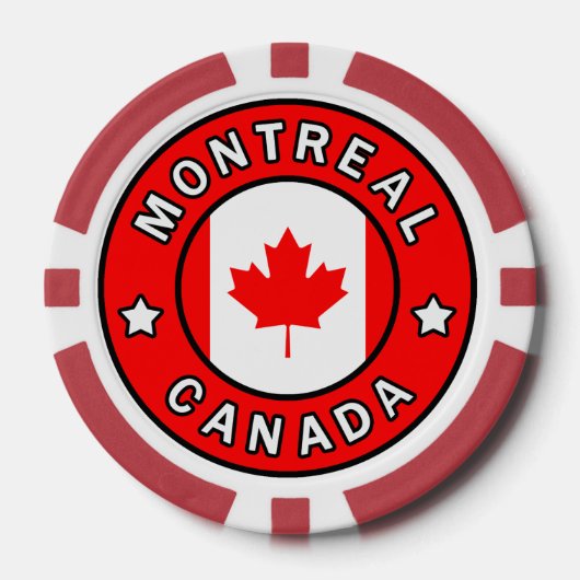 Lot De Jeton De Poker Montréal Canada (Recto)