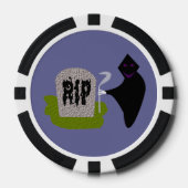 Lot De Jeton De Poker Mort dans le cimetière Halloween (Recto)