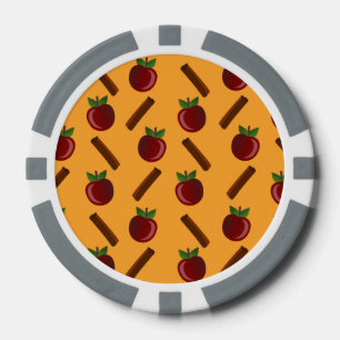 Lot De Jeton De Poker Motif Apple Cinnamon