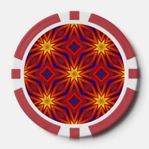 Lot De Jeton De Poker Motif coloré abstrait