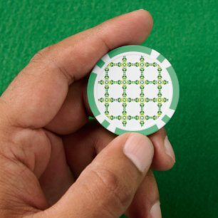 Lot De Jeton De Poker Motif de feuille, motif de feuilles, feuilles vert