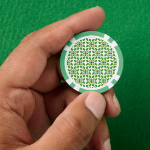 Lot De Jeton De Poker Motif de feuille, motif de feuilles, feuilles vert