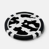 Lot De Jeton De Poker Motif de vache noir et blanc (Simple)