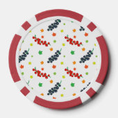 Lot De Jeton De Poker Motif Des Berries, Berry, Blueberry, Fruit (Verso)