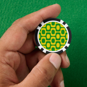 Lot De Jeton De Poker Motif du trottoir d'Ipanema, Motif de plage, Brési