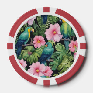 Lot De Jeton De Poker Motif Sakura Blossom