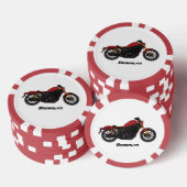 Lot De Jeton De Poker moto de style croiseur cool (Empiler)