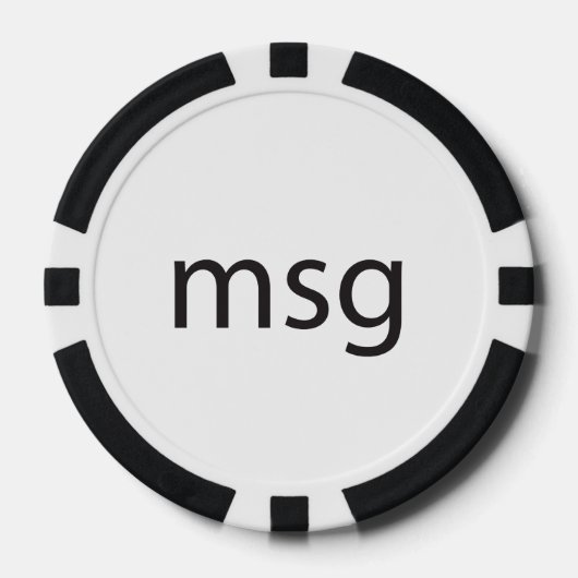 Lot De Jeton De Poker msg (Recto)