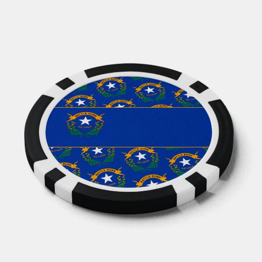 Lot De Jeton De Poker Nevadan Flag, Flag of Nevada (Simple)