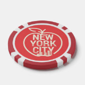 Lot De Jeton De Poker New York City Modern Big Apple Red (Simple)