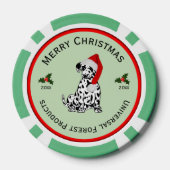 Lot De Jeton De Poker Noël Dalmatie Salutations d'affaires (Verso)