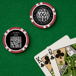 Lot De Jeton De Poker Nom d'entreprise minimaliste et logo de marque per