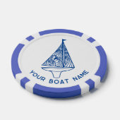 Lot De Jeton De Poker Nom du bateau à voile (Simple)