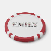 Lot De Jeton De Poker Nom Emily (Simple)