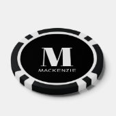 Lot De Jeton De Poker Nom initial du monogramme (Simple)