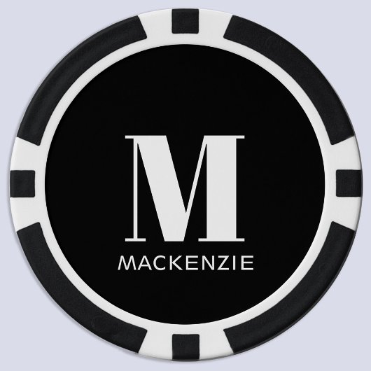 Lot De Jeton De Poker Nom initial du monogramme