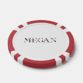 Lot De Jeton De Poker Nom Megan (Simple)
