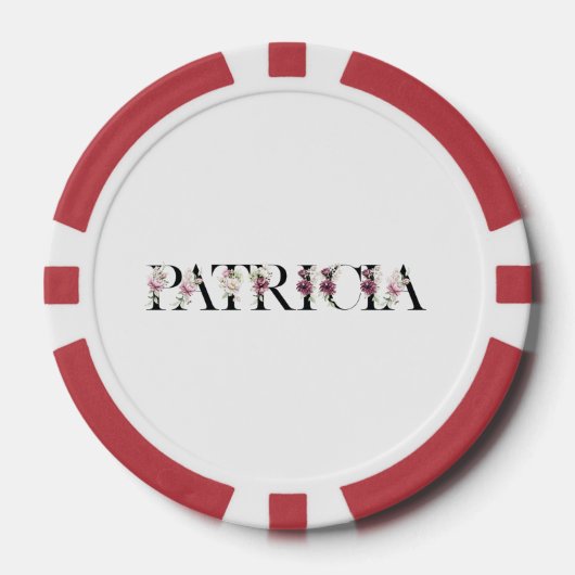 Lot De Jeton De Poker Nom Patricia (Recto)
