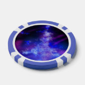 Lot De Jeton De Poker Nom personnalisé Blue Sapphire (Simple)