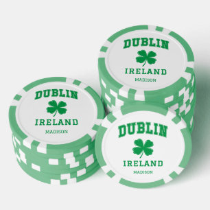Lot De Jeton De Poker Nom personnalisé Dublin Irlande