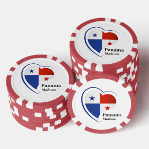 Lot De Jeton De Poker Nom personnalisé Panama Love