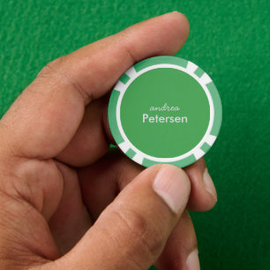 Lot De Jeton De Poker Nom personnalisé tendance moderne minimaliste