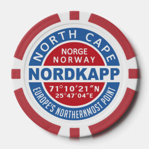 Lot De Jeton De Poker NORDKAPP Norvège puces de poker monogramme personn