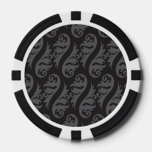 Lot De Jeton De Poker Nouveau gris noir