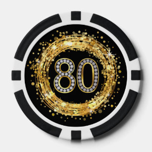 Lot De Jeton De Poker Or des confettis de Bling de parties