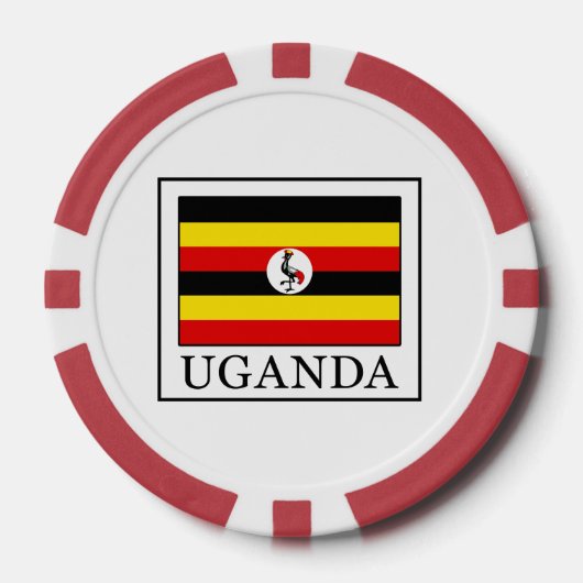 Lot De Jeton De Poker Ouganda (Recto)