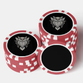 Lot De Jeton De Poker Owl Mandala complexe (Empiler)