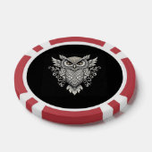 Lot De Jeton De Poker Owl Mandala complexe (Simple)